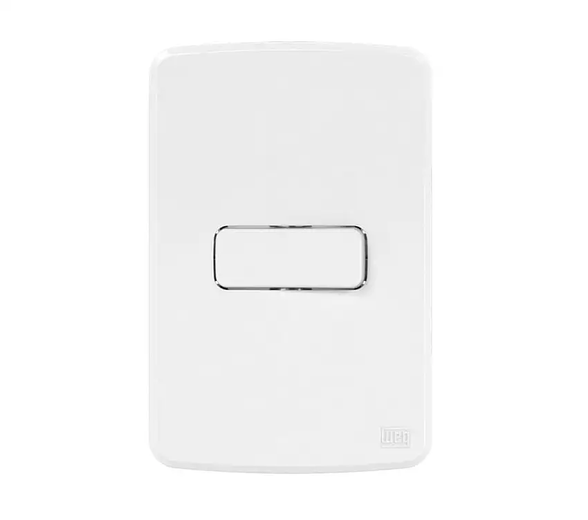 1 Interruptor Simples 10A/250V Com Placa 4X2"Branco