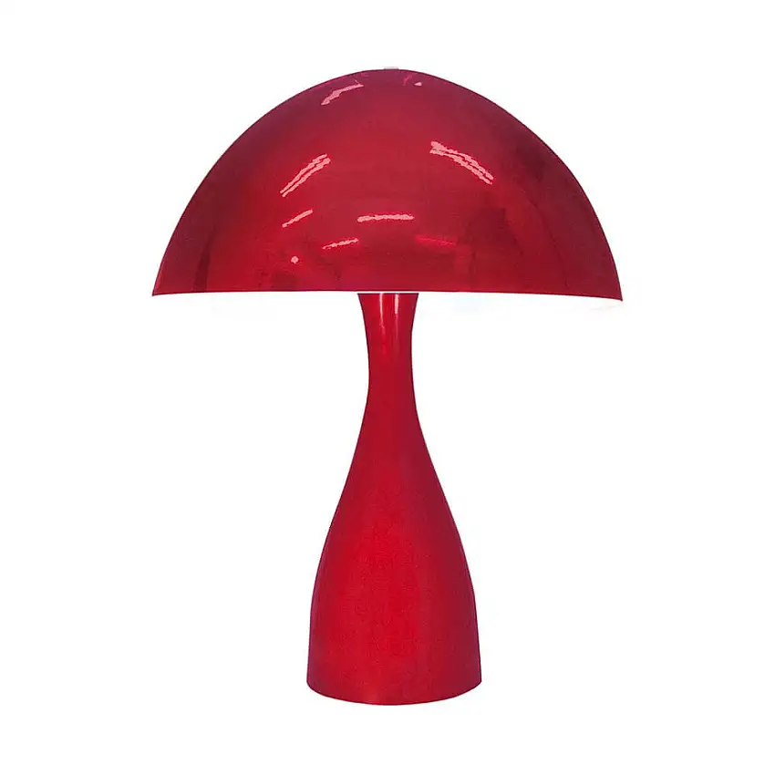 Abajur Amanita de alumínio E27 60W vermelho glossy Taschibra