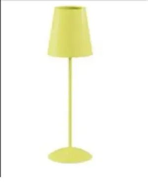 Abajur De Mesa De Alumínio Amarelo 1L Vizza