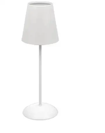 Abajur De Mesa De Alumínio Branco 1L Vizza